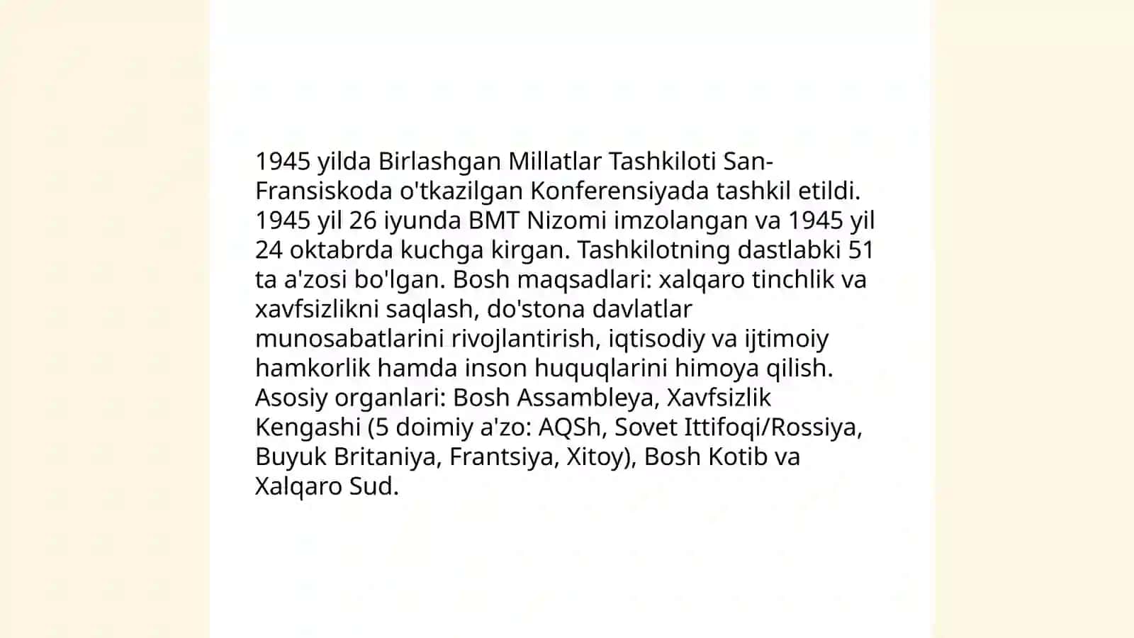 1945-2022 jillarda dunyodagi muhim siyosiy vaqeyalar. 20 bet 3