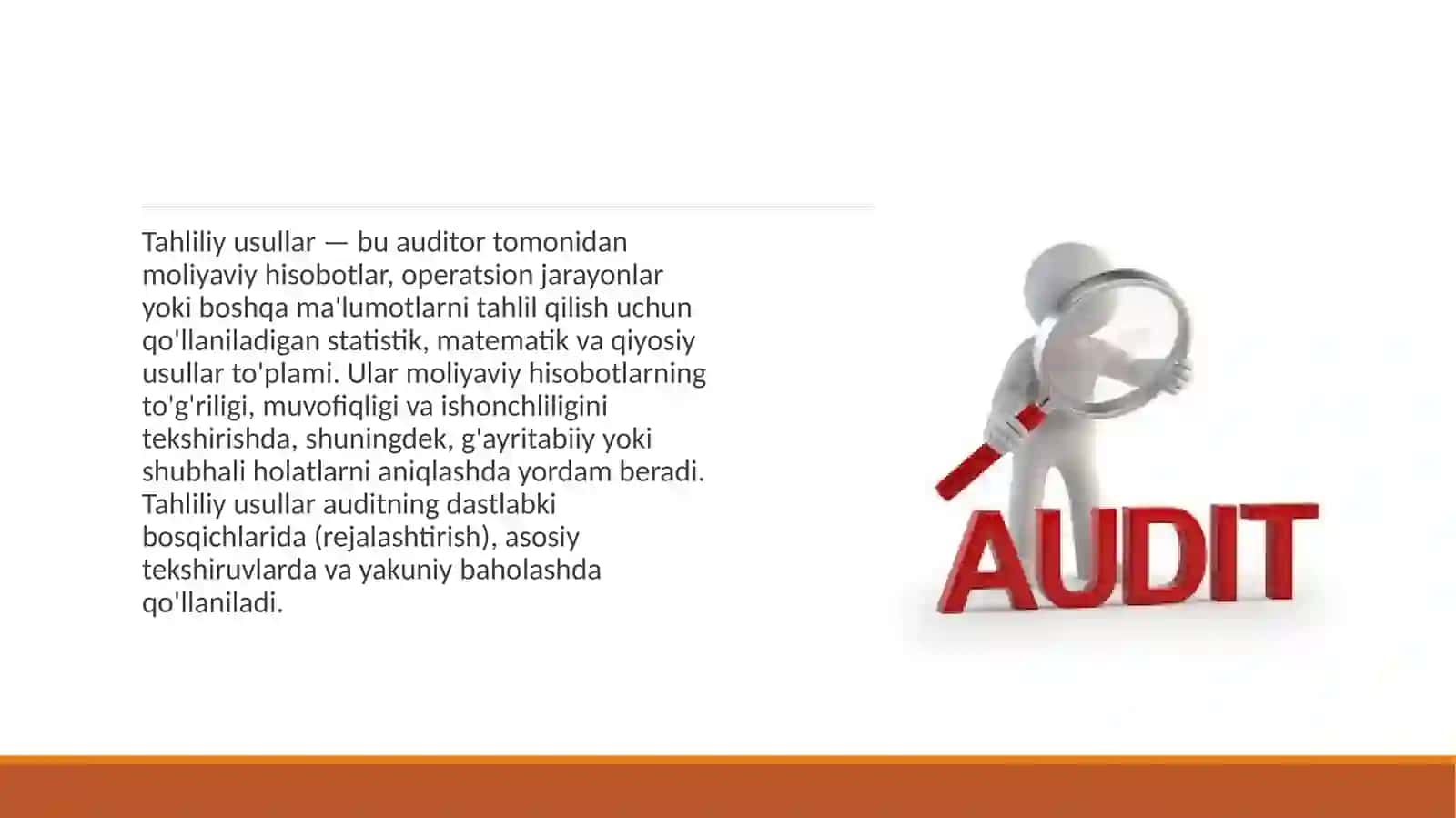 Tahliliy amallarni qoʻllash maqsadlari va turlari 3