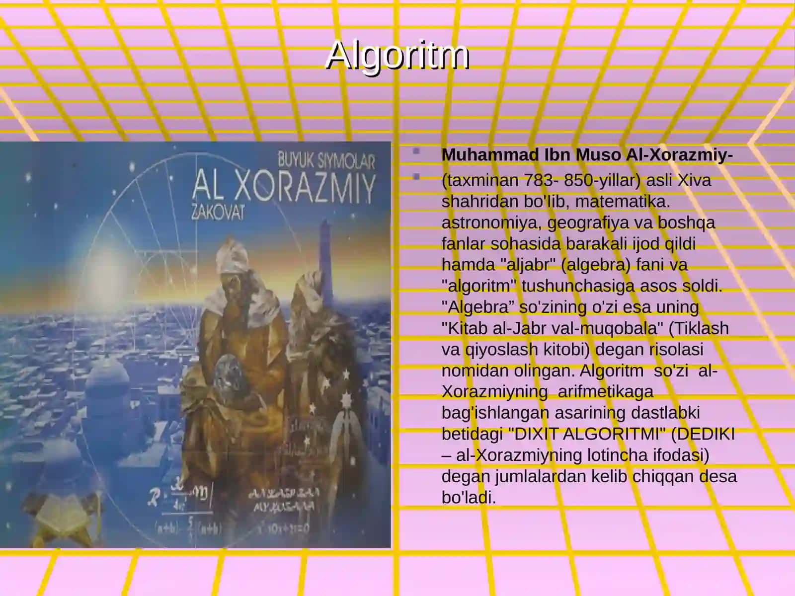 Algoritm turlari, xossalari, berilish usullari 3