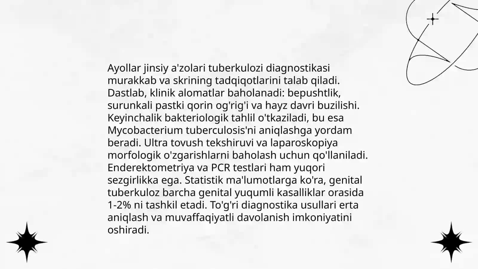 Ayollar jinsiy azolari tuberkulozi differensial diagnostikasi 3