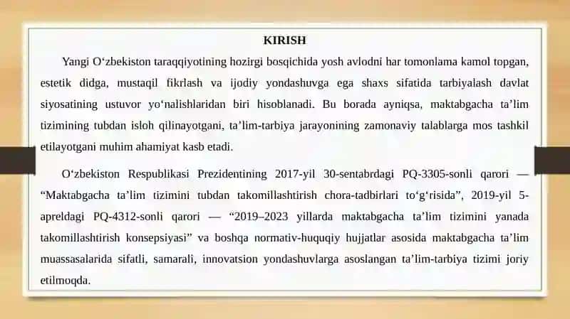 MAKTABGACHATAʼLIMTASHKILOTLARIDA TASVIRIY FAOLIYATMASHGʻULOTLARINIREJALASHTIRISH 3