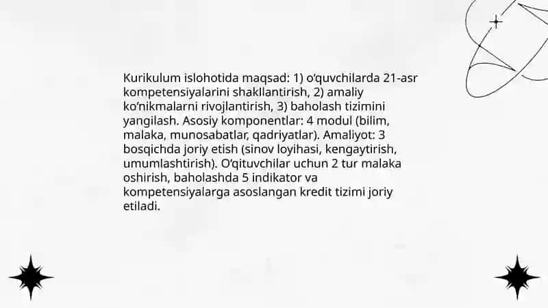 Boshlang‘ich, umumiy o‘rta va prafessional ta‘lim tizimidagi o‘zgarishlar 3