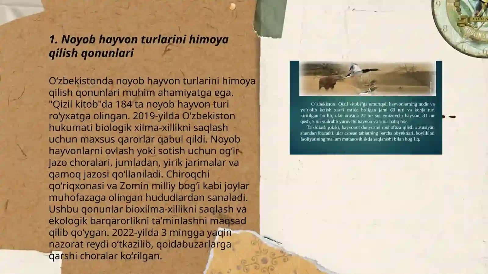 Noyob hayvon turlarini himoya qilish qonunlari 3