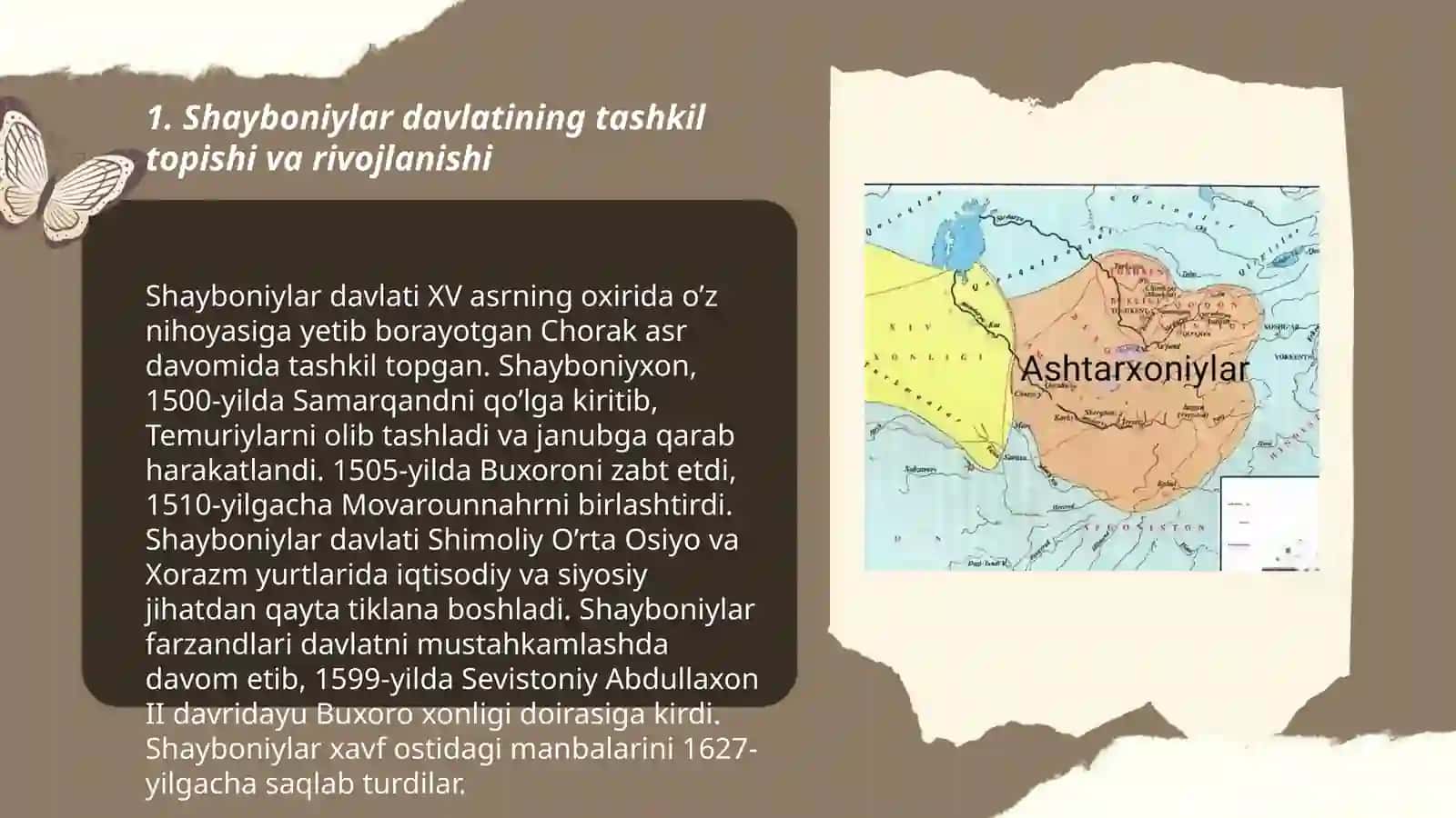 Shayboniylar, Ashtarxoniylar davlatlari va Xorazmdlning siyosiy va iqtisodiy geografiyasi (XVI-XVIII asrning birinchi yarmi) 3