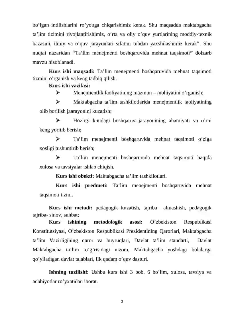 Ta'lim Menejmenti Boshqaruviga Mehnat Taqsimoti 3