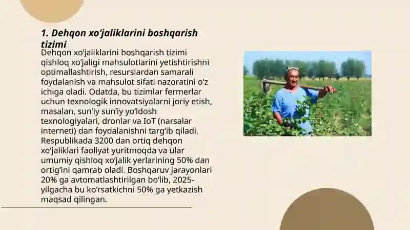 Dehqon va fermer xoʻjaliklari 3