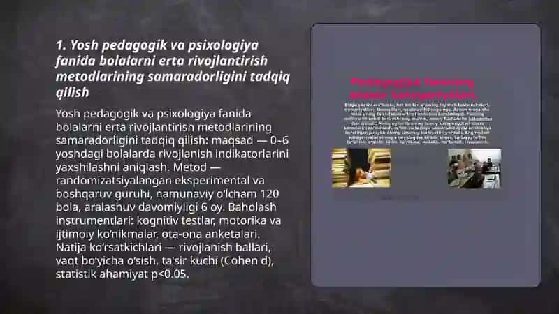 Yosh Pedagogik va Psixologiya fanining tadqiqod va muammolari 3