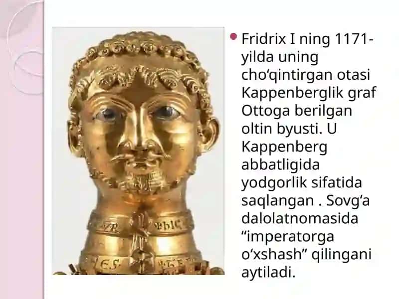 Fridrix Barbarossa ning tashqisiy osati 3