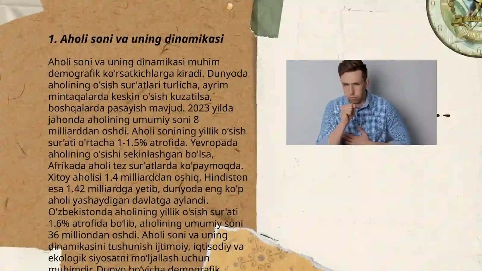 Aholi oʻrtasidagi demografik jarayon va demografik koʻrsatkichlarni hisoblash usullari 3