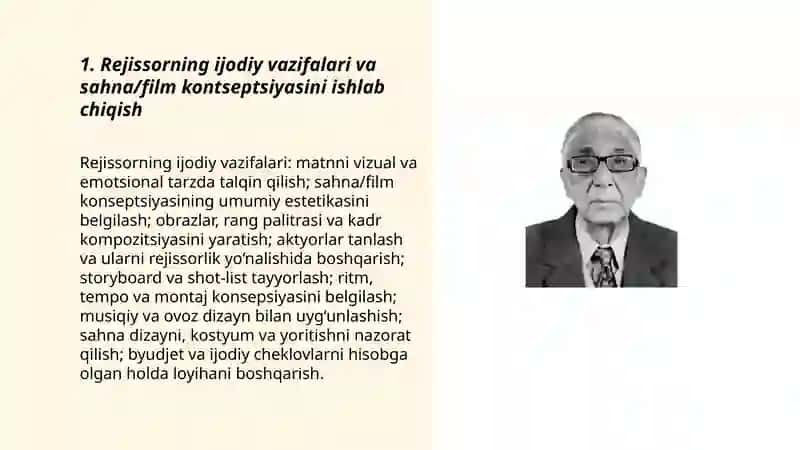 Rejissor va aktyorning ijodiy faoliyati 3