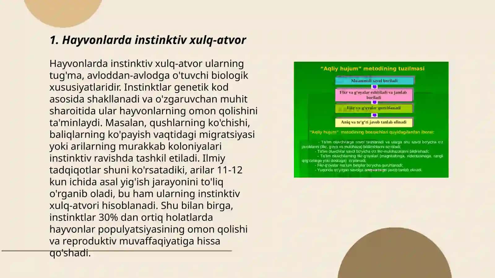 Hayvonot olamida psixik faoliyat funksiyasi 3