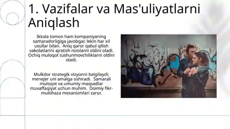 Yollanma top menejer va mulkdorning o'zaro munosabati ( hamkorligi) 3