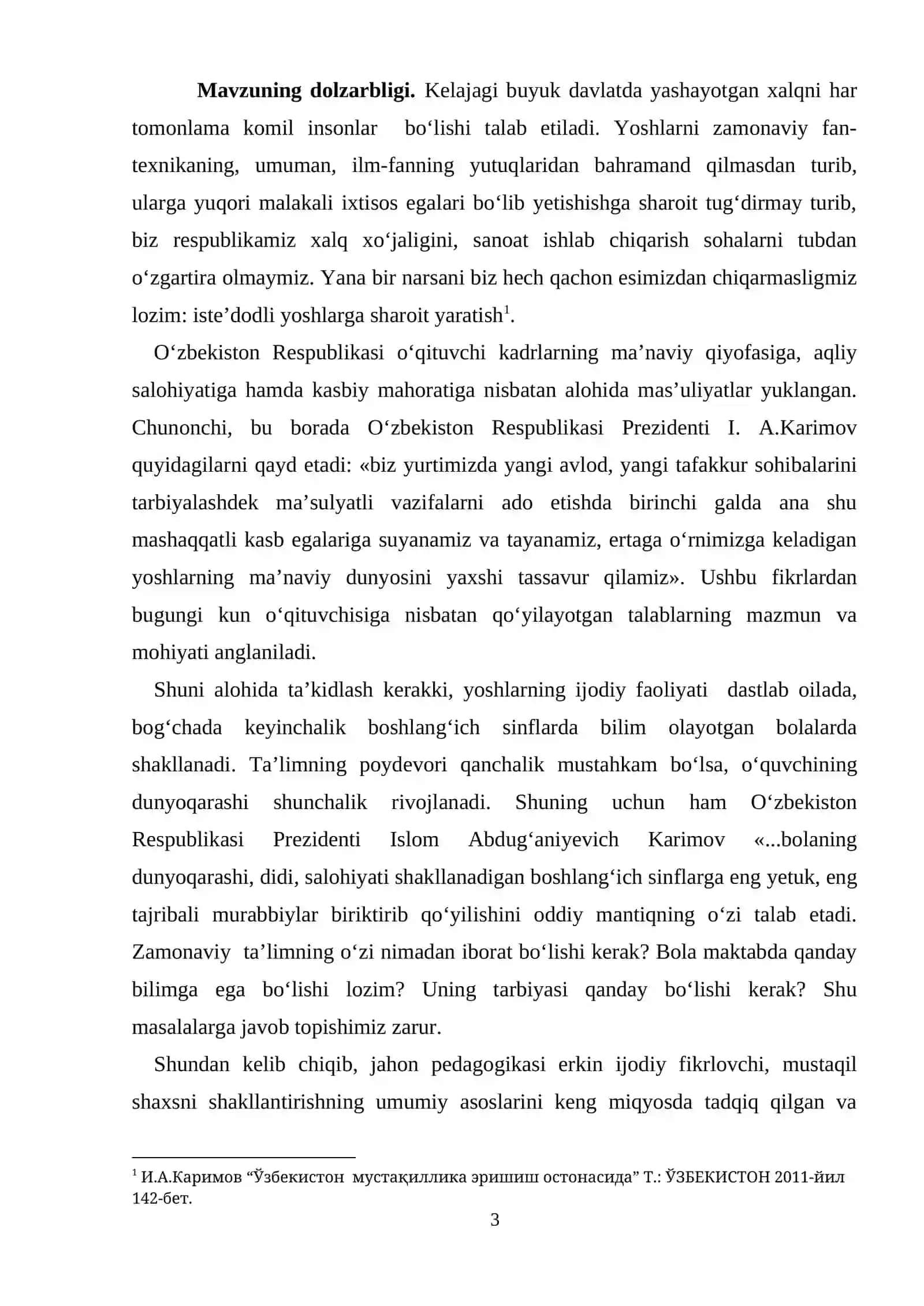 Kichik maktab yoshidagi bolalar shaxsini shakllantirishda о‘yin mashg‘ulotlarini shakllantirish samaradolligi 3