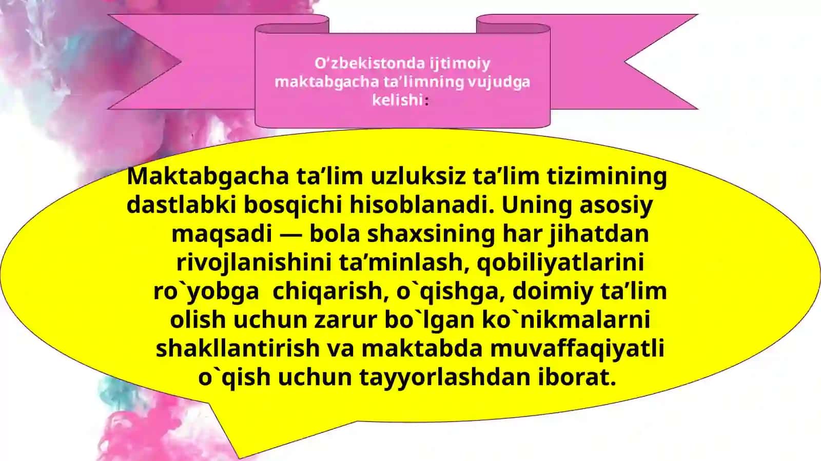 Oʻzbekiston daijimiy maktabgacha taʼlimning vujudga kelishi va taraqqiyot bosqichlari 3