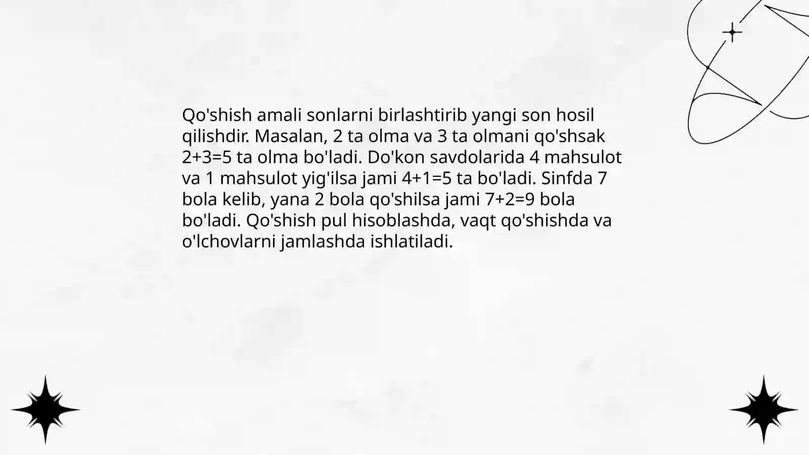 Qo'shish va Ayirish Amaliyotlari 3