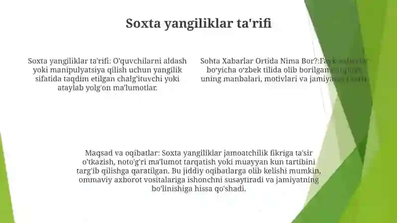 So'xta xabarlar Ortida Nima Bor? 3