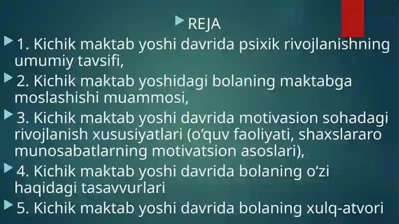 19-mavzu.Kichikmaktabyoshidavridapsixikrivojlanishxususiyatlar 3