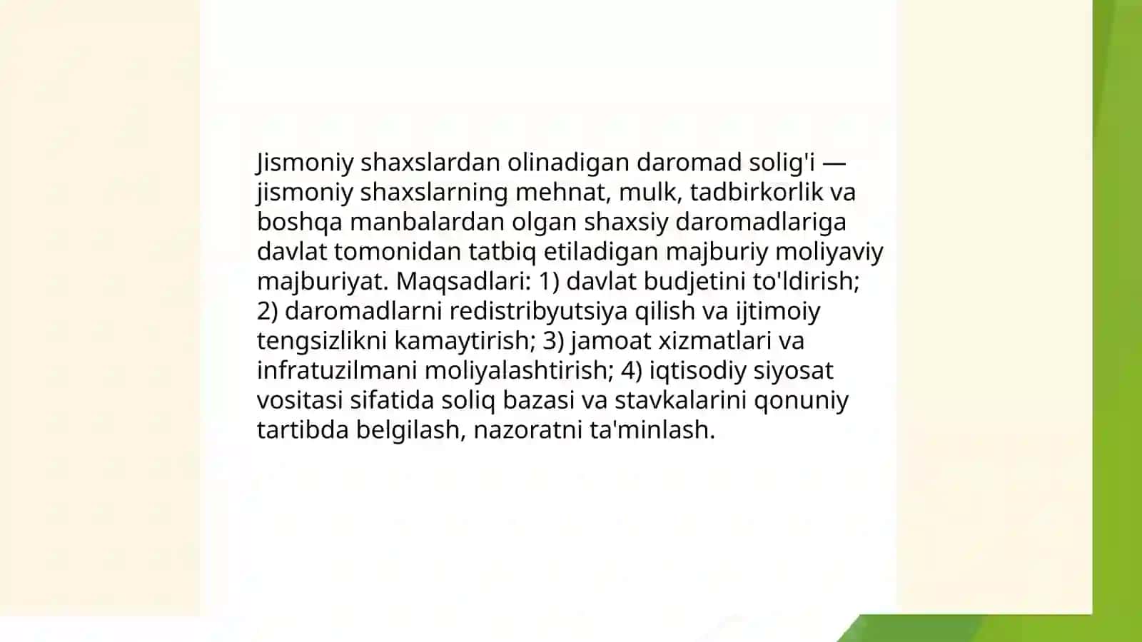 Jismoniy shaxslardan olinadigan daromad solig'i 3