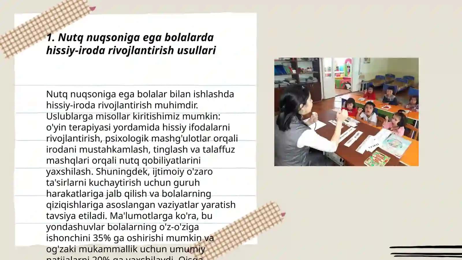 Nutq nuqsoniga ega bolalarda hissiy-iroda sohasini psixokorreksiyalash 3
