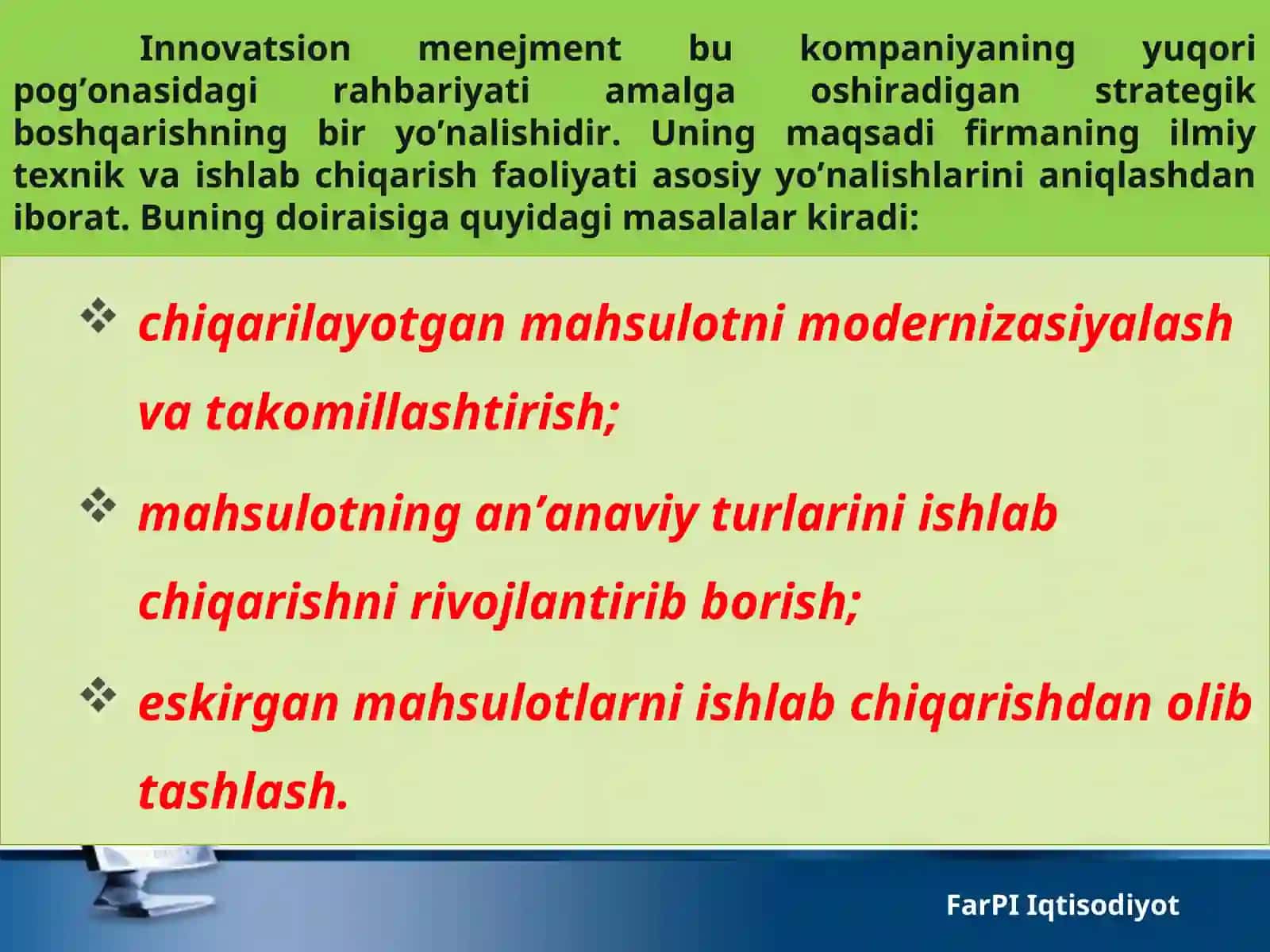 Innovatsion menejmentning maqsad va vazifalari 3