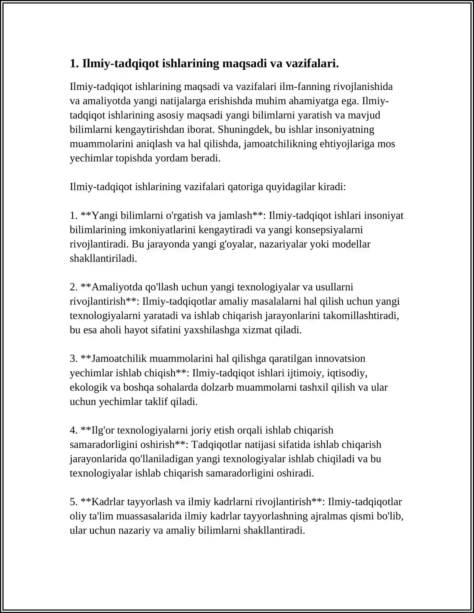MUTAXASSISLIK FANLARNI O'QITISH JARAYONIDA ILMIY-TADQIQOT ISHLARI 3