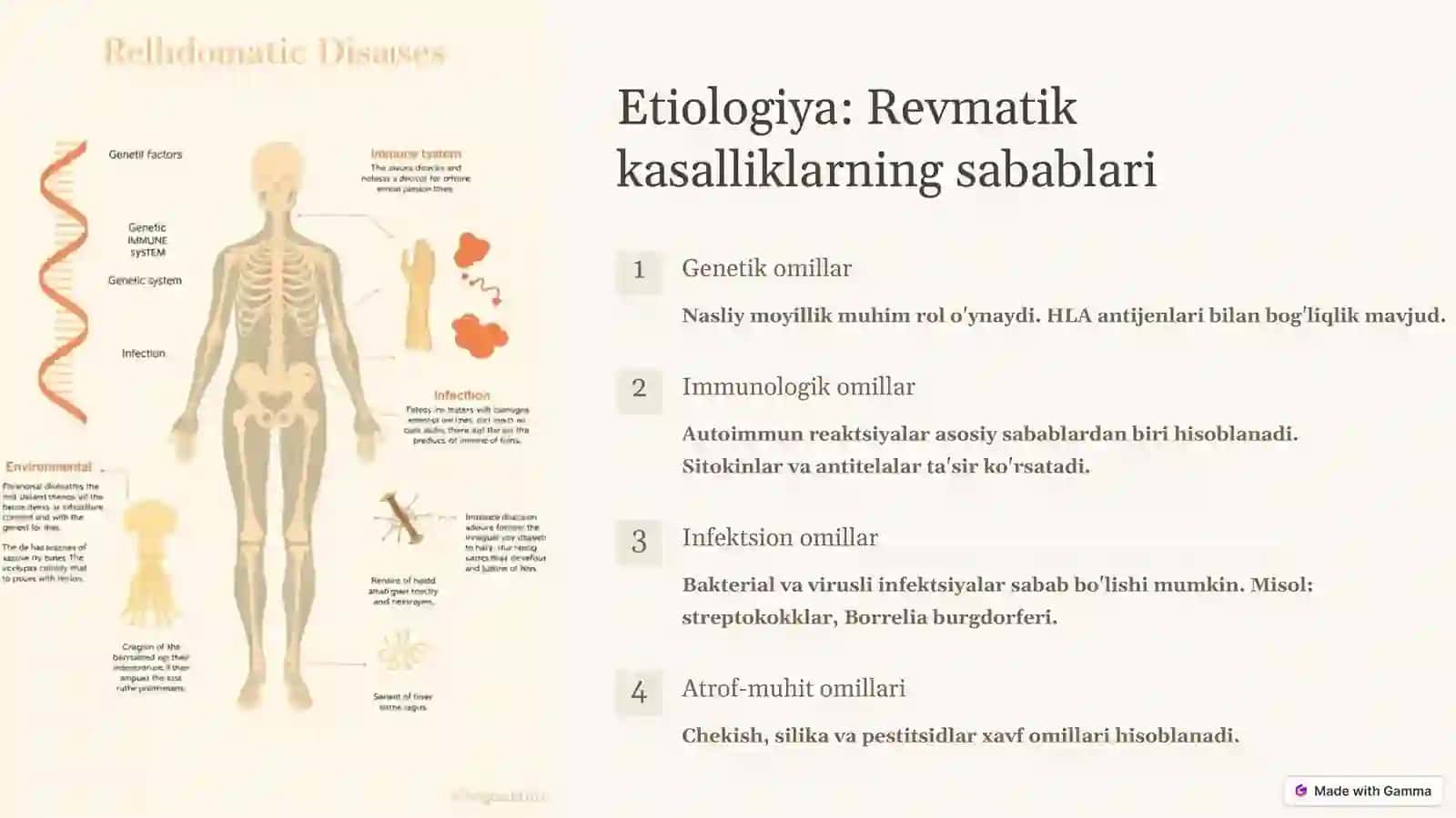 Revmatik kasalliklar: Kirish 3