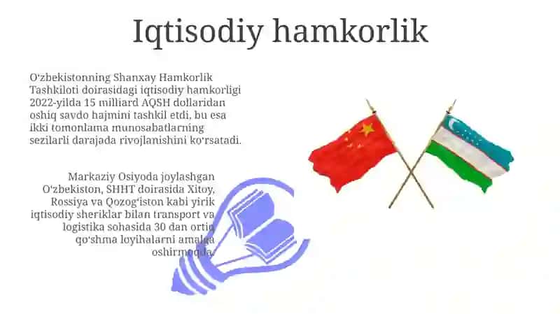 Oʻzbekistonning SHHT doirasidagi iqtisodiy hamkorligi 3