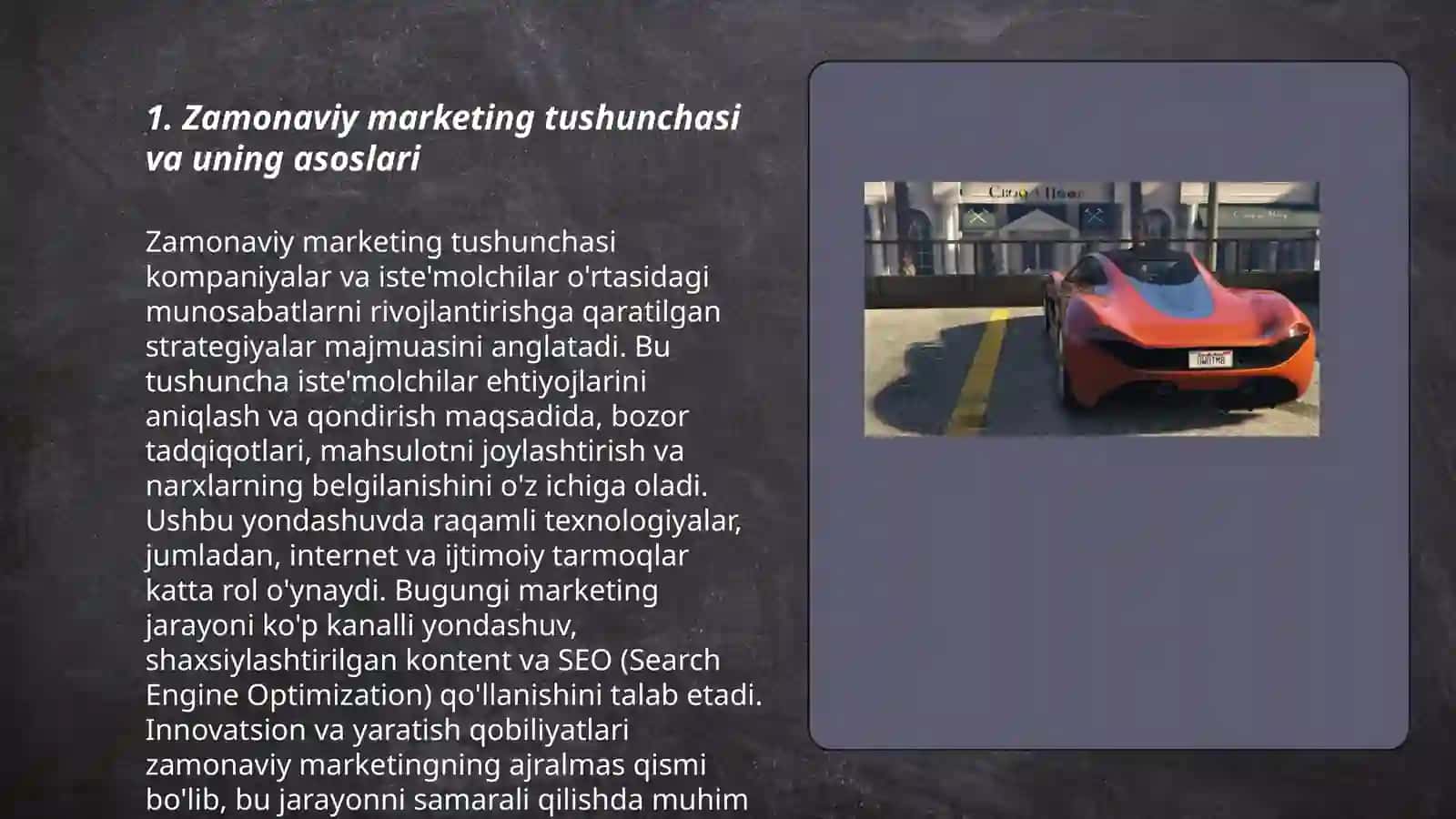 Zamonaviy marketing tushunchasi va hozirgi glaballashuv jarayonidagi ahamiyati 3
