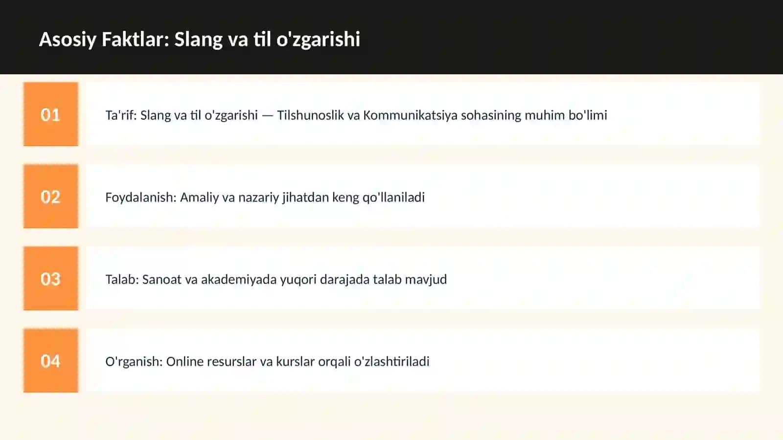 Slang va til o'zgarishi 3