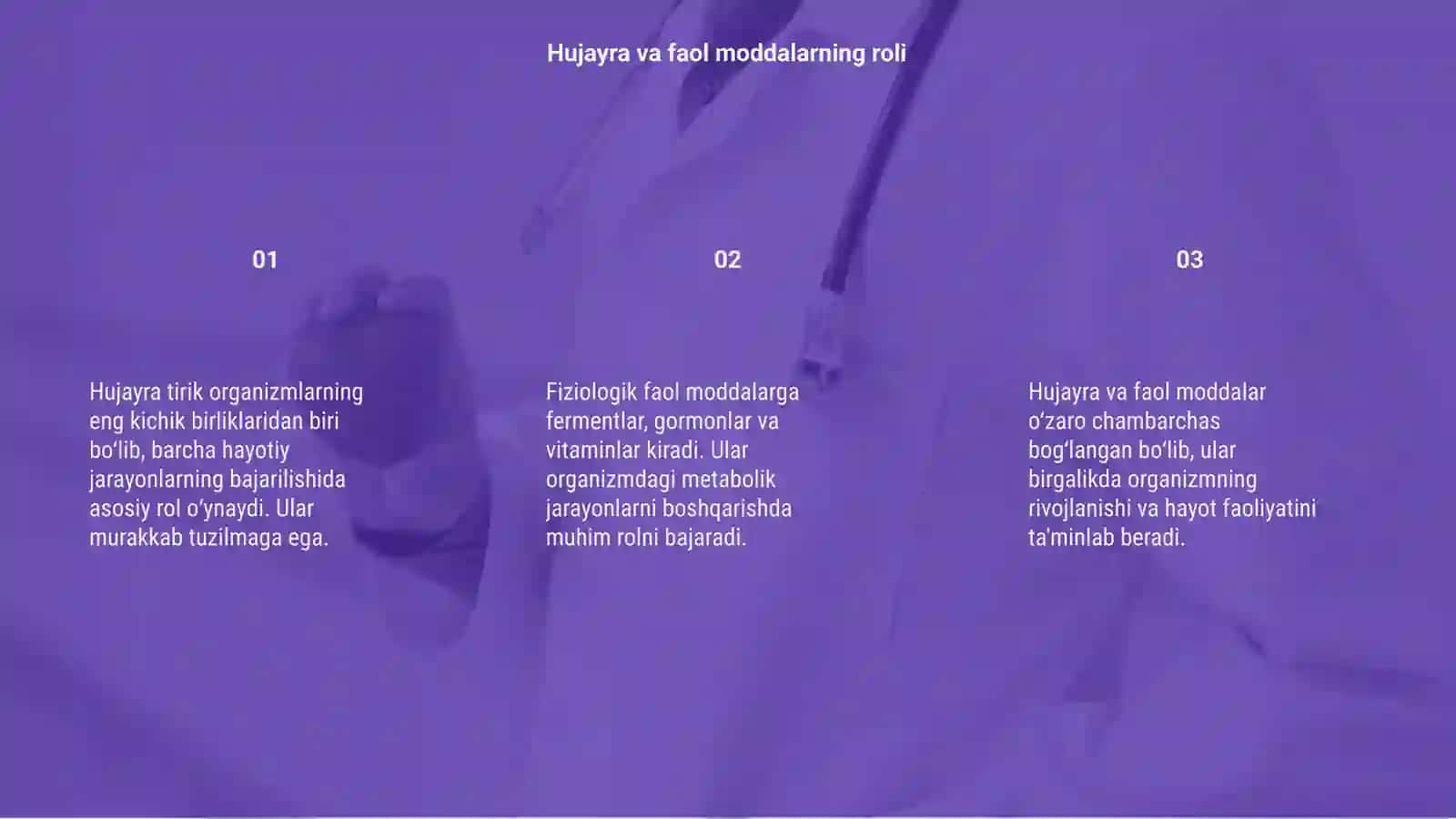 Hujayrani yuqori fiziologik faol moddalari 3