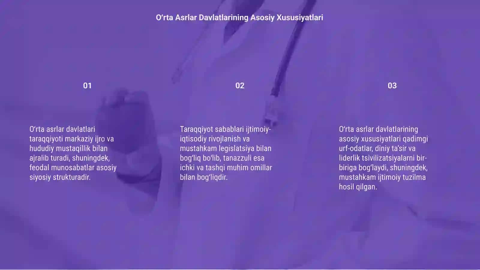 Oʻrta Asrlar Davlatlarining Asosiy Xususiyatlari 3