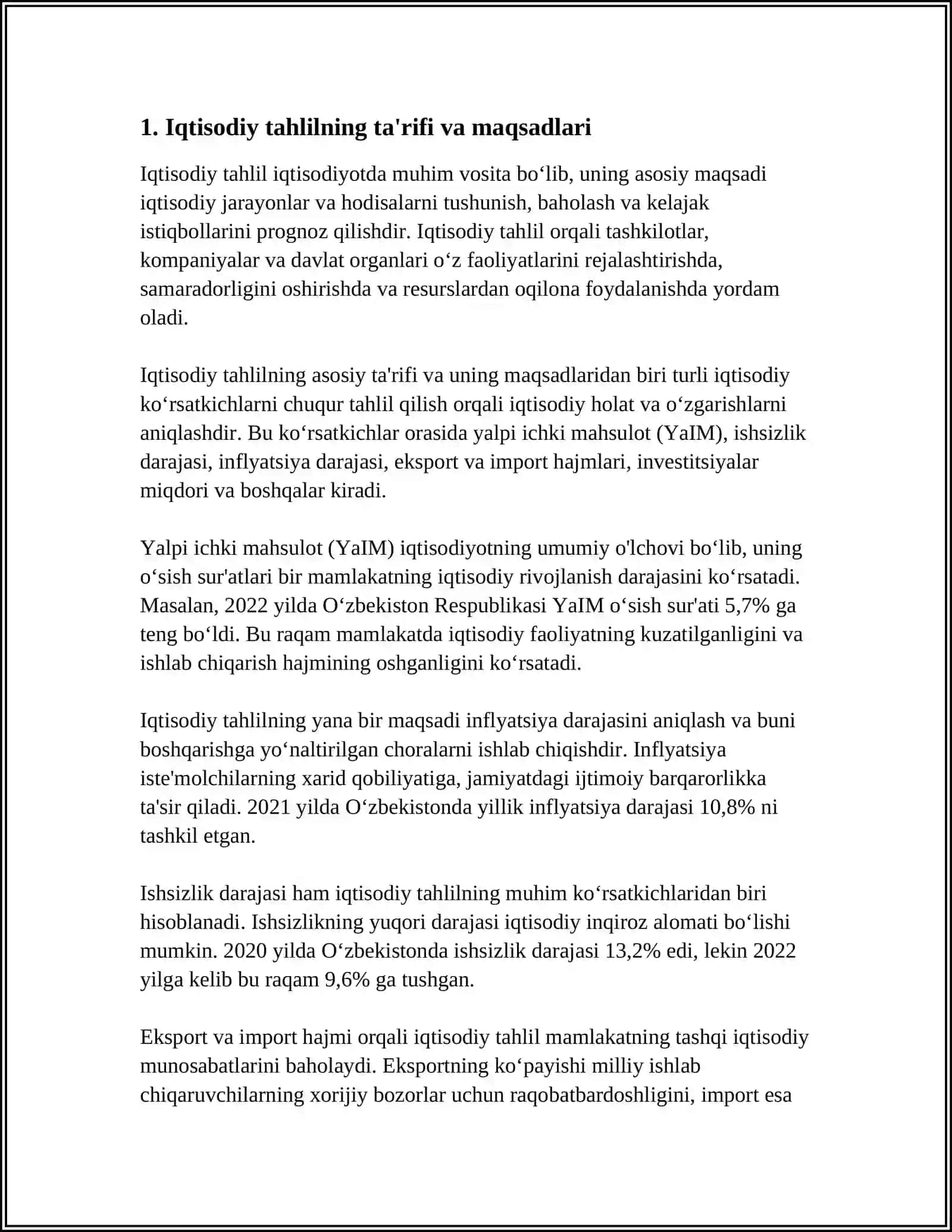 IQTISODIY TAHLILNING ASOSIY TAMOYILLARI 3