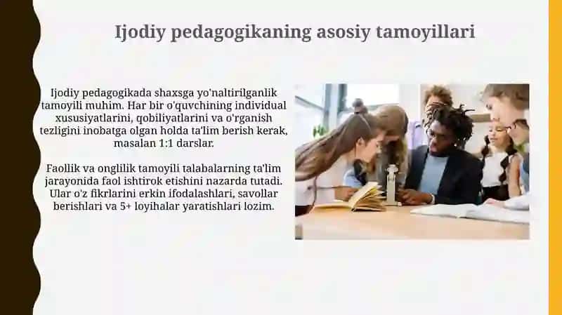 Kreativ pedagogika fanini tamoyillari va mezonlari 3