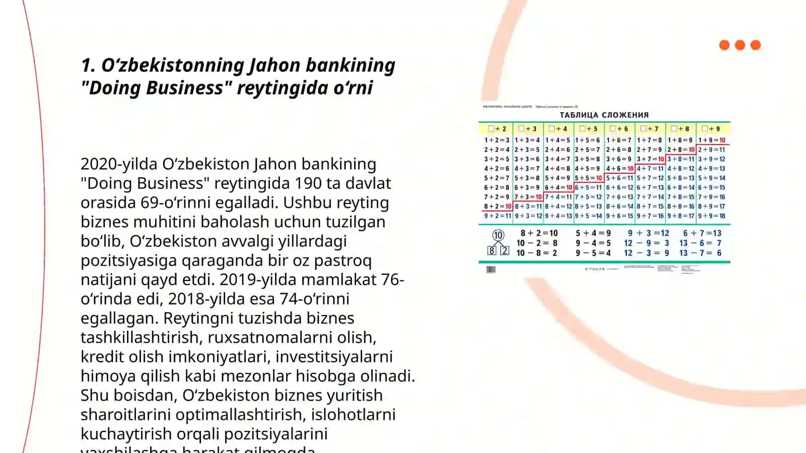 Iqtisodiy - ijtimoiy sohadagi ustuvor xalqaro reytinglar va ularga O‘zbekistonning integratsiyalashuvi 3
