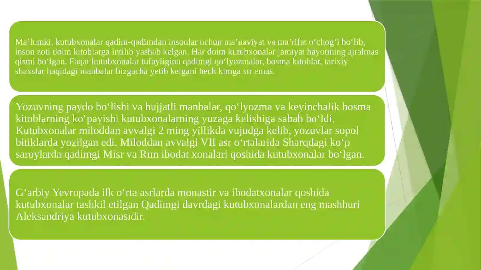 Qadimgi kutubxonalar taraqqiyoti 3