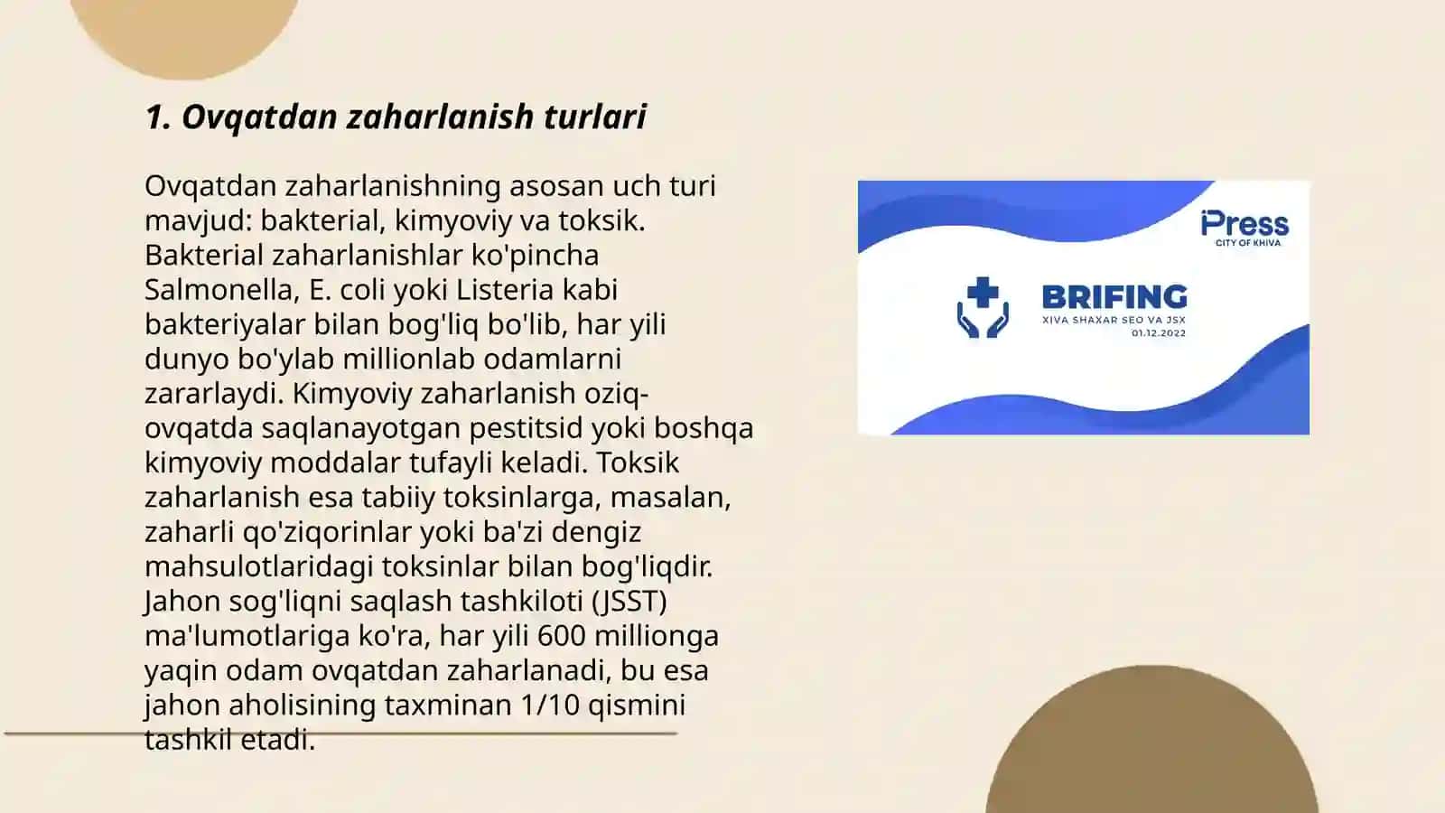 Ovqatdan zaharlanish va ularning profilaktikasi 3