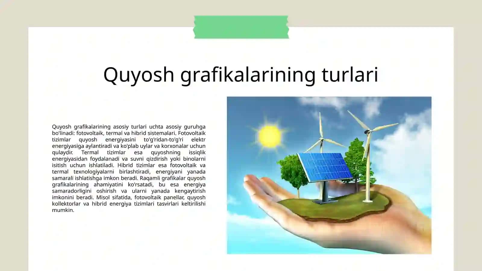 Quyosh grafikalari va ularni qurilish tamoyillari 3