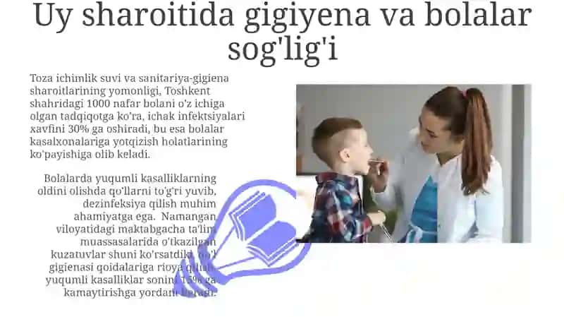 Bolalar kasallanishini gigiyenik baholash 3