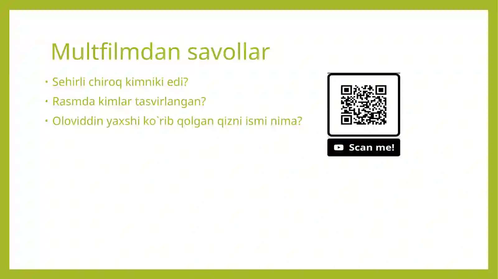Multfilm qahramonlari olamiga sayohat 3