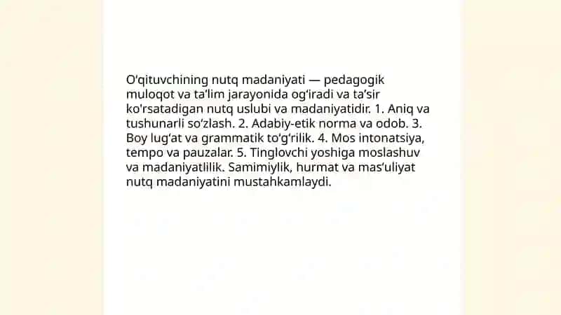Oʻqituvchining nutq odobi 3