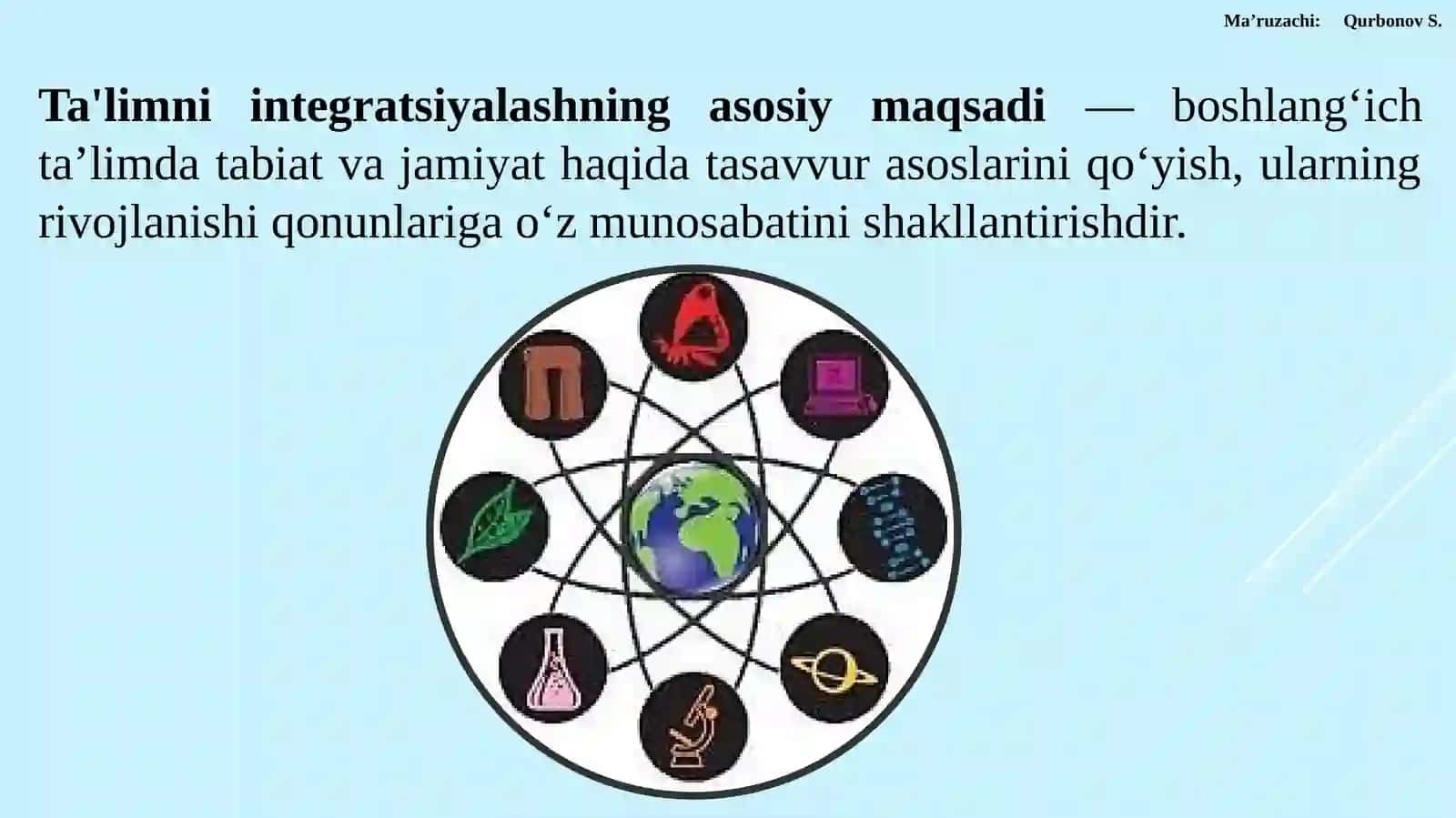 BOSHLANGʻICH TA’LIMDA INTEGRATSIYA JARAYONINI TASHKIL ETISH 3