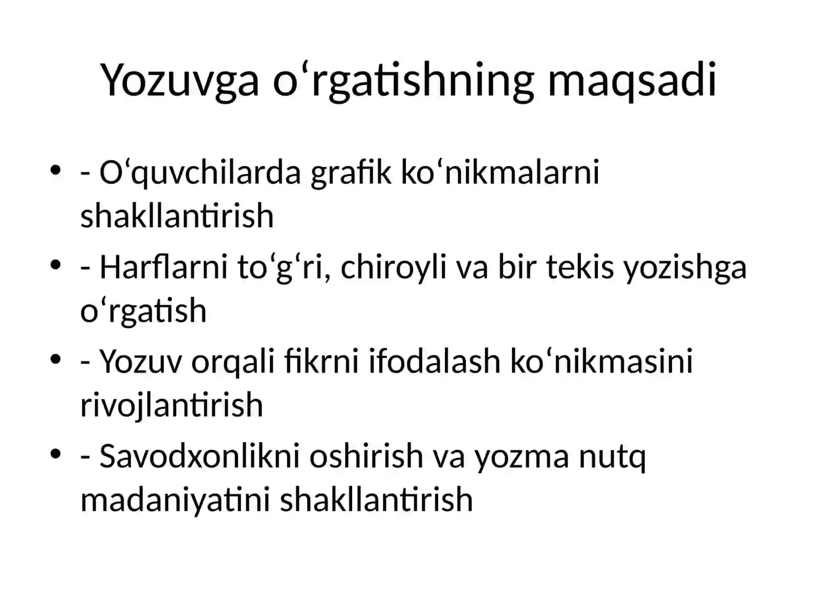 Yozuvga o‘rgatishning amaliy asoslari 3