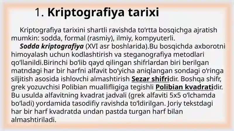 Axborotni xavfsizligida kriptografik usul va dasturiy vositalaridan foydalanish 3