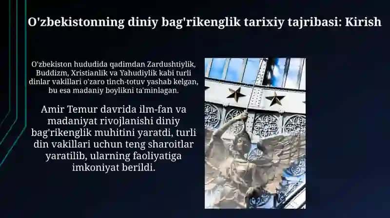 O'zbekistonda konfessiyalararo diniy bag'rikenglik tarixiy tajribasi 3