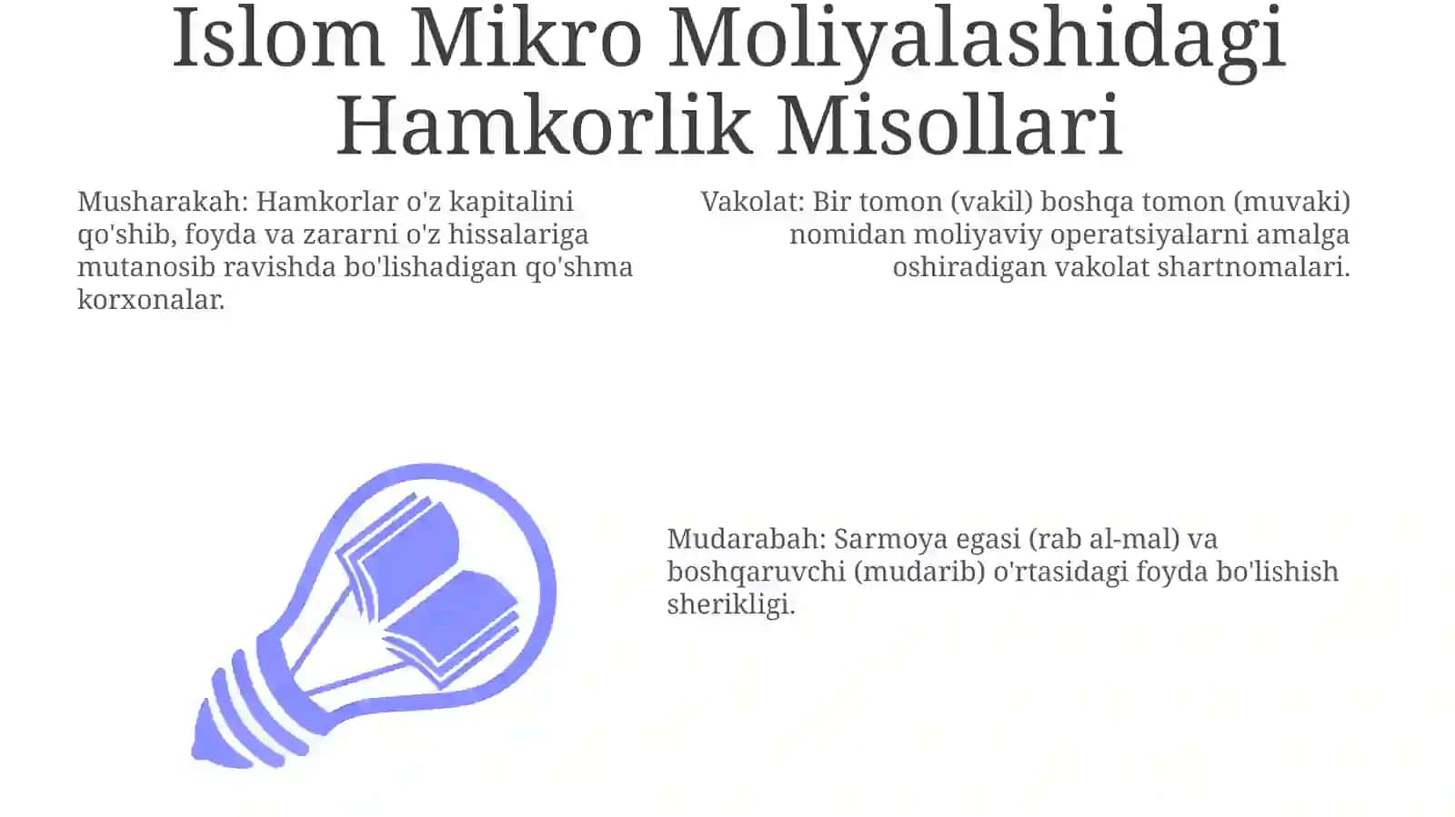 Islom Mikro Moliyalashidagi Hamkorlik Misollari 3