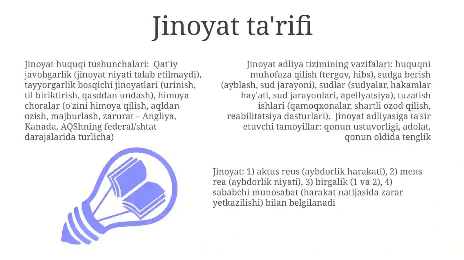 Jinoyat huquqining moddiy qismi 3
