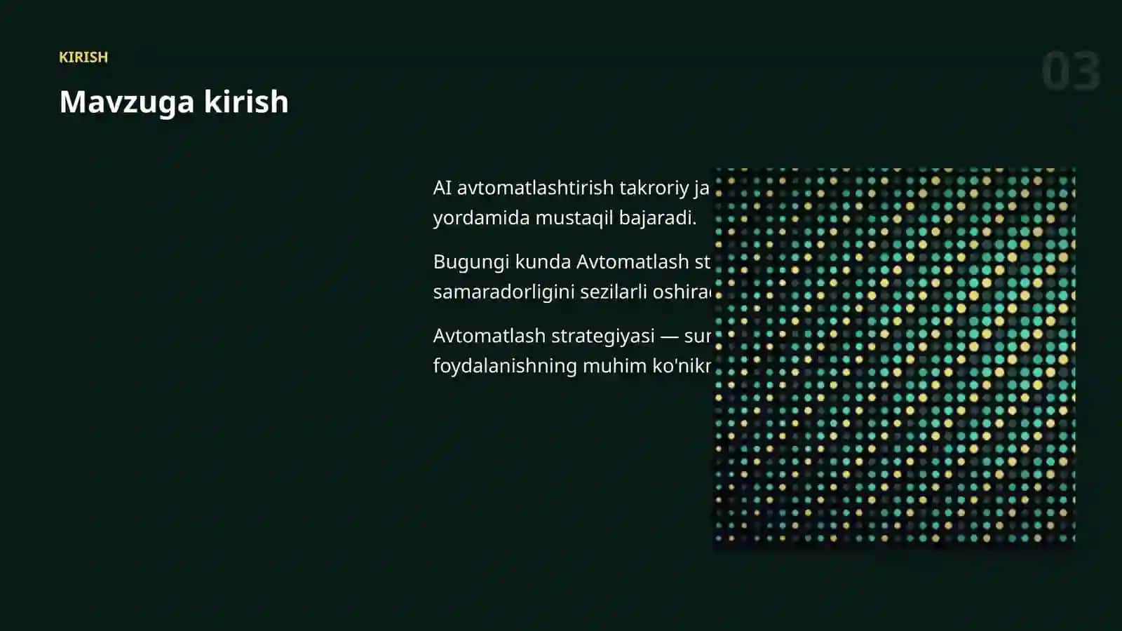 AI AVTOMATLASHTIRISH 3