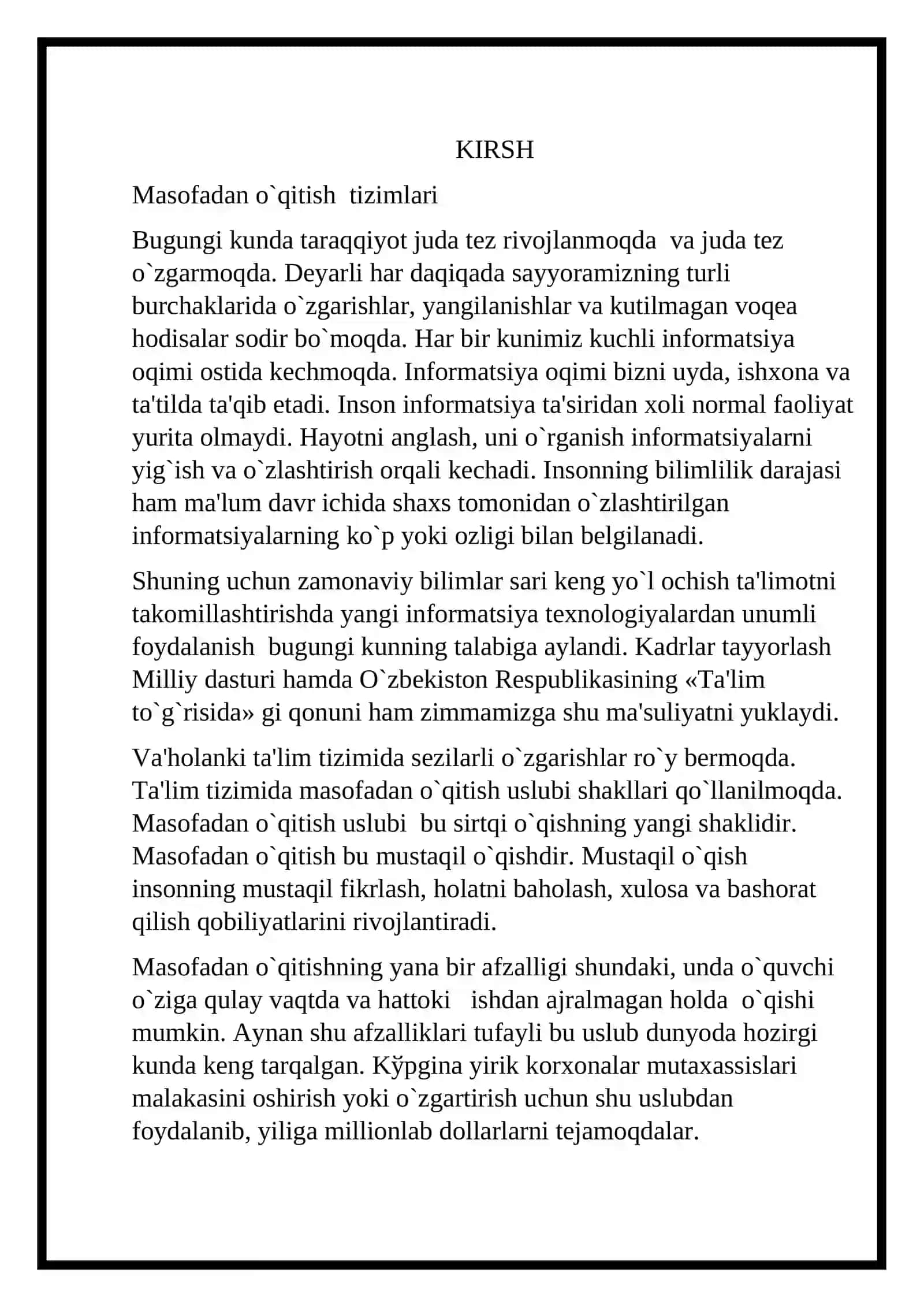 Masofaviy ta’lim texnologiyalari 3