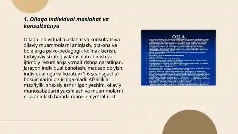 Oilaga ijtimoiy pedagogik yordam shakllari 3
