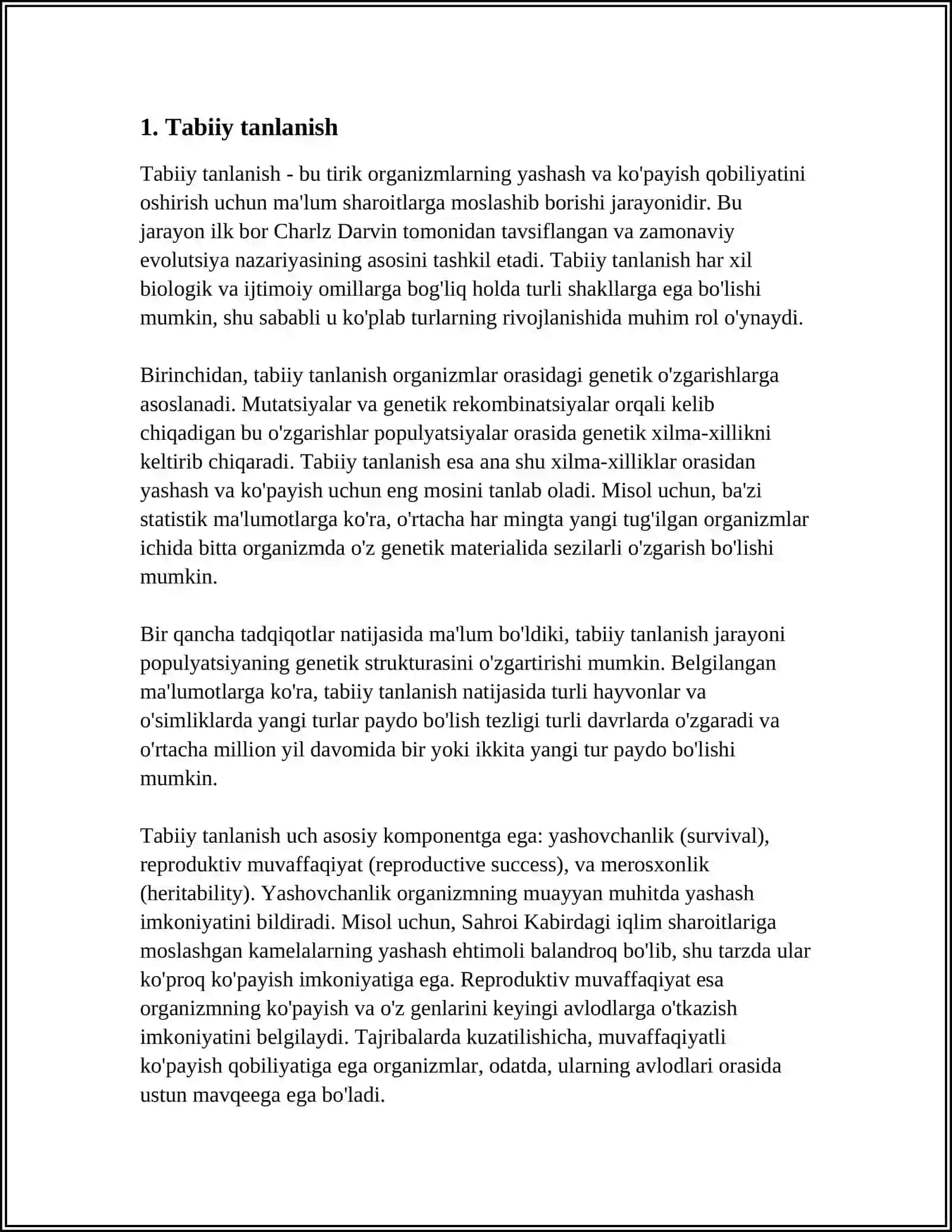 EVOLUTSIYANI HARAKATLANTIRUVCHI OMILLAR 3